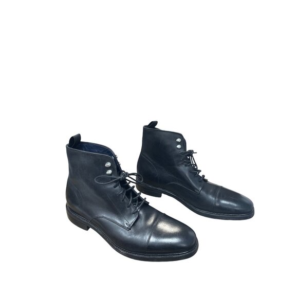 Cole Haan Mens Black Leather Ankle Chukka Waterproof Boots Sz 11.5M SKU 9545 - Picture 4 of 16